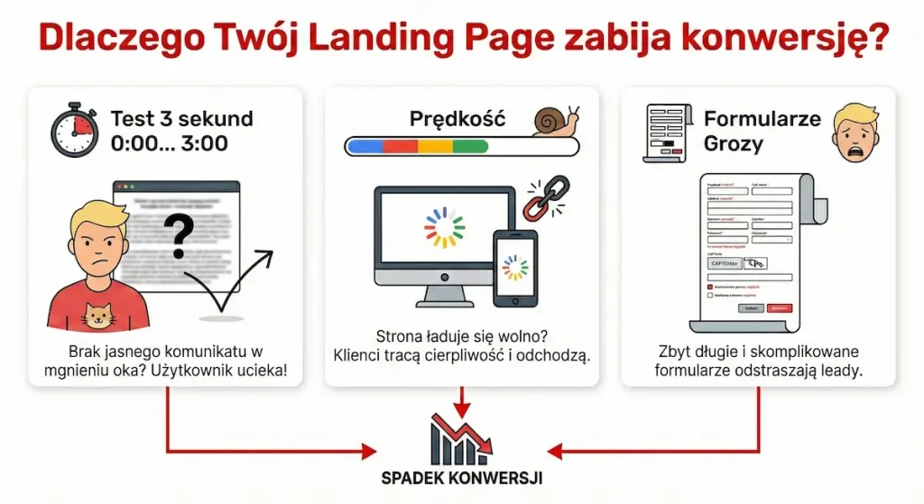 Słabości Landing Page