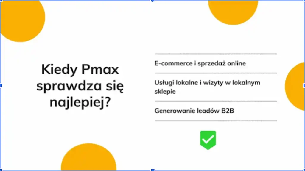 Wybór kampanii typu PMax