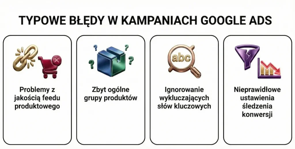 Błędy w kampaniach produktowych