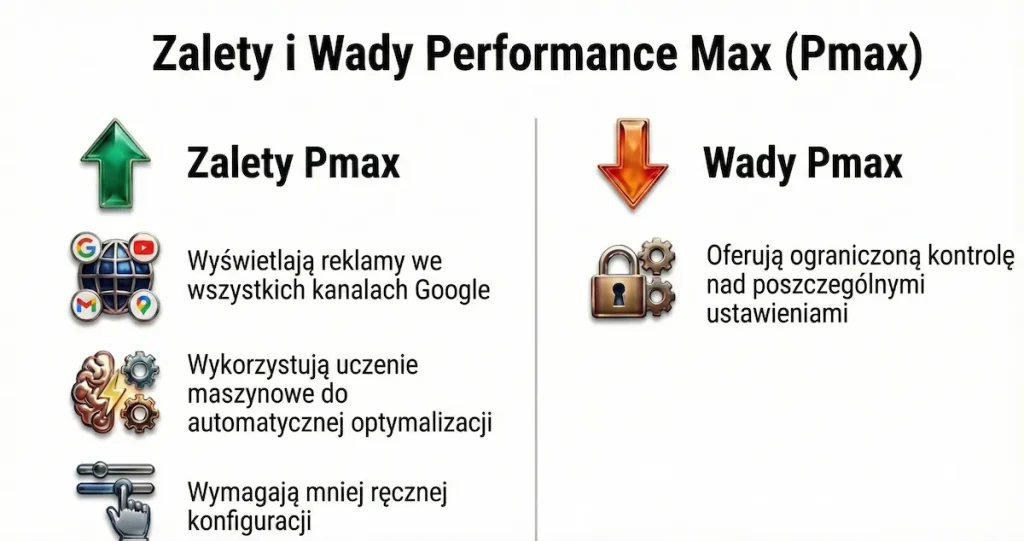 Zalety i wady kampanii Performance Max