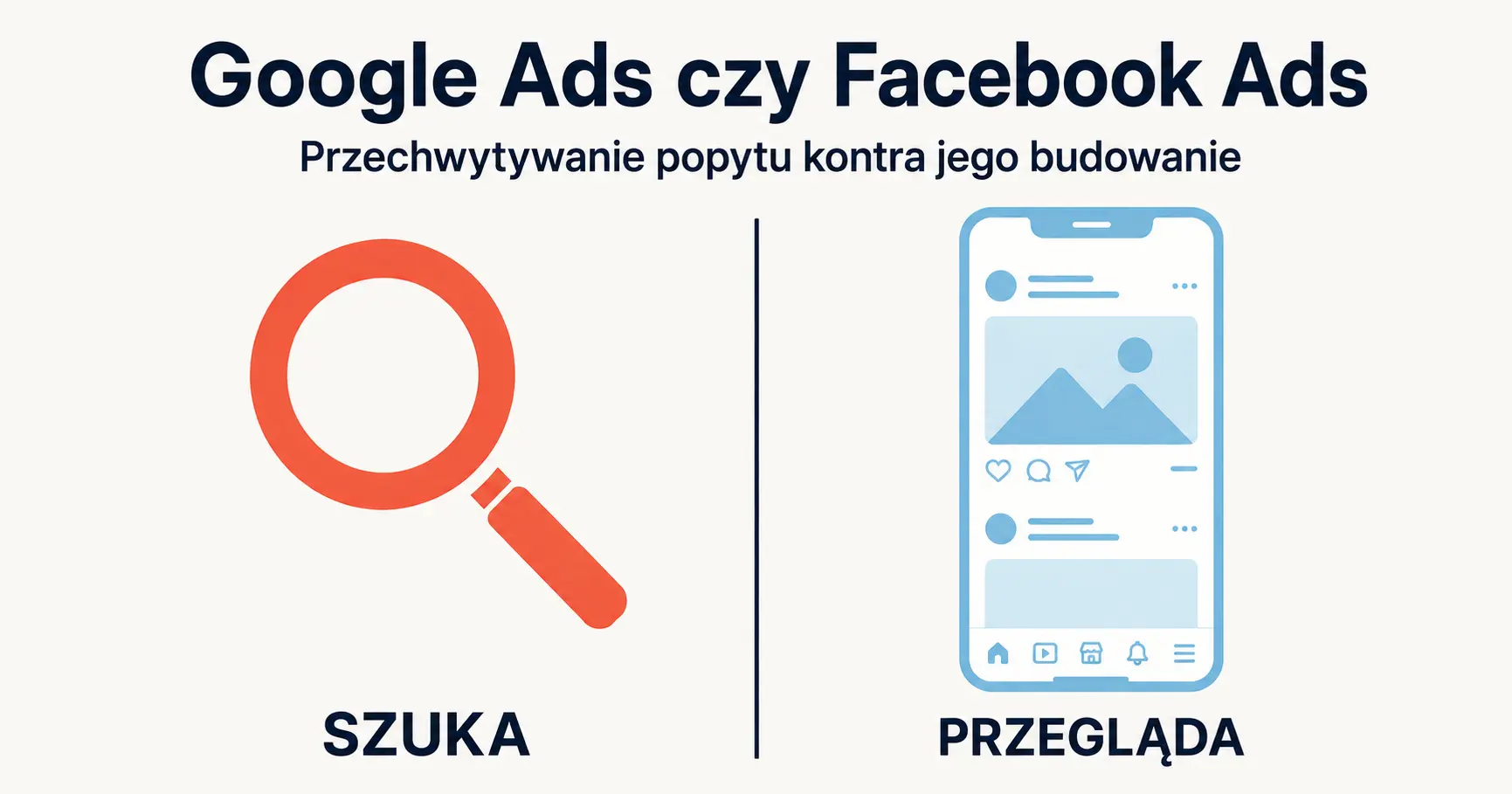 Google Ads vs Facebook Ads — porównanie reklamy opartej na wyszukiwaniu i na przeglądaniu treści